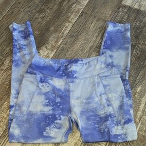 Athletic Works Kids Blue and White Leggings